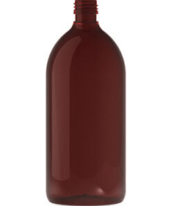 Pet-flaske ”Sirop” 1000 ml brun, 28 mm, plastflaske