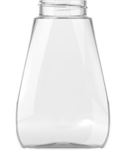 PET-flaske Squeeze 180 ml, 38 mm, plastflaske til ketchup, sennep og dressinger