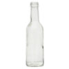 Glassflaske ”Bordeaux” 250 ml klar MCA2. Må klare flasker som passer til skrukork og drikkevarer som snaps, brus, øl, juice, cider, saft,