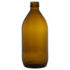 Glassflaske Med. 500 ml, 28 mm. Store, brune flasker i glass som passer til medisiner og urtebrygg eller til juice, øl, hjemmebrygg eller lignende