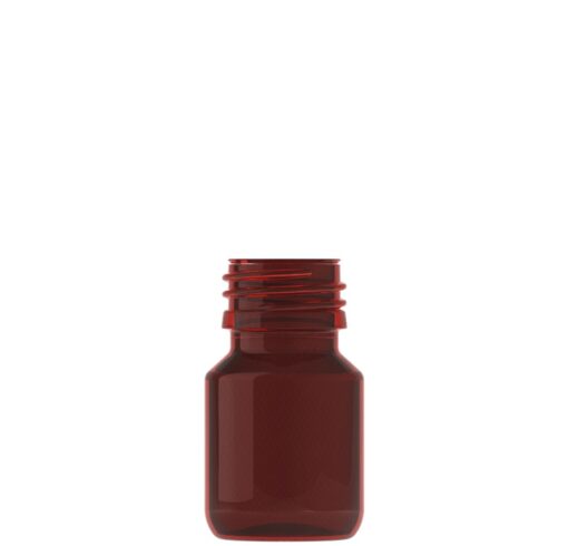 Pet-flaske ”Veral” 30 ml brun, 28 mm