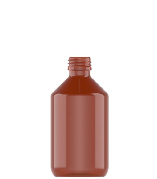 Pet-flaske ”Veral” 300 ml brun, 28 mm