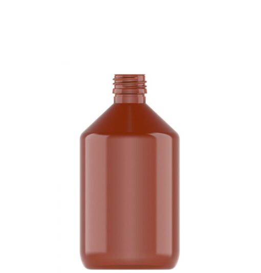 Pet-flaske ”Veral” 500 ml brun, 28 mm