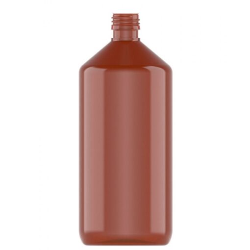 Pet-flaske ”Veral” 1000 ml brun, 28 mm