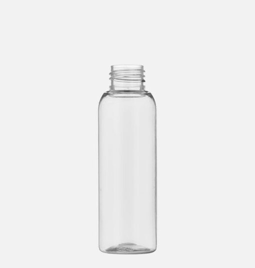 Boston rund, slanke og høye pet flasker (plastflasker) for skrukork 100 ml