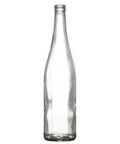 Stor Schegel glassflaske 750ml. En klar, blank og slank glassflaske med ørlite vintagepreg som passer til vin, øl, juice, cider, olje, hjemmebrygging og safting og mye annet.
