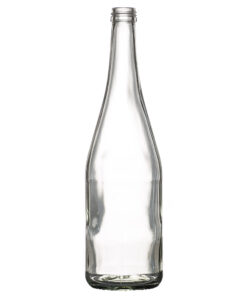 Stor soly-sombra 750ml glassflaske. En klar, blank glassflaske med ørlite vintagepreg som passer til vin, øl, juice, cider, olje, hjemmebrygging og safting og mye annet.